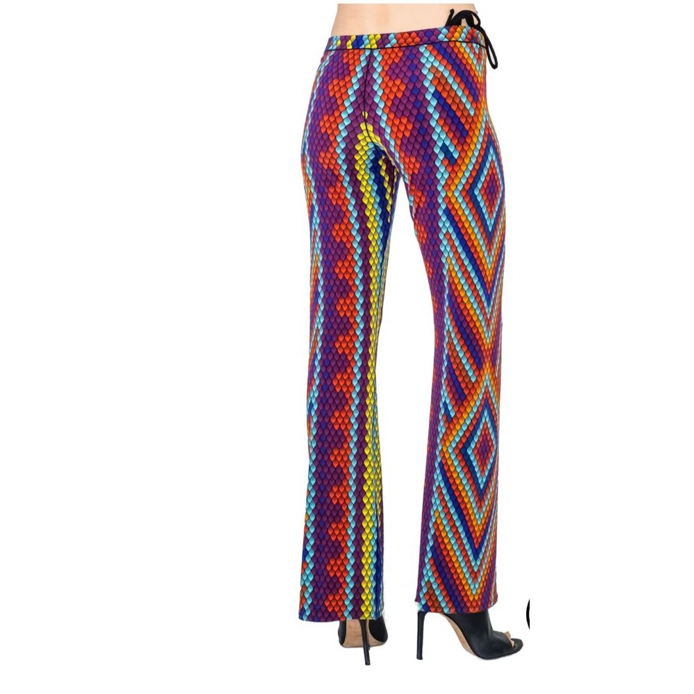 NWOT  Eva Varro Women Luxury Multi-colored Comfortable Pants Wrinkle-Free Sz XS